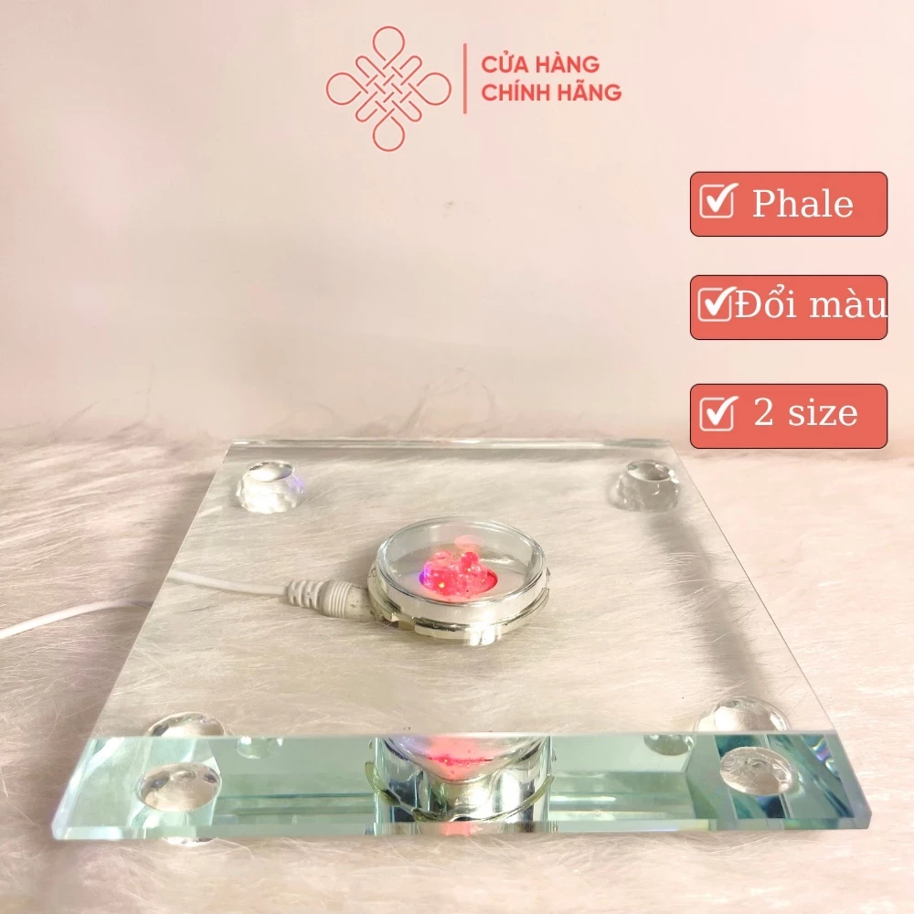 Đế đèn Led đổi màu để tượng Phật, tháp xá lợi bằng Phale - Cửa Hàng Phật Giáo Thái Linh