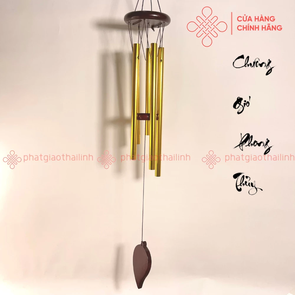 Chuông Gió Phong Thủy 5 Thanh (985G) - Cửa Hàng Phật Giáo Thái Linh