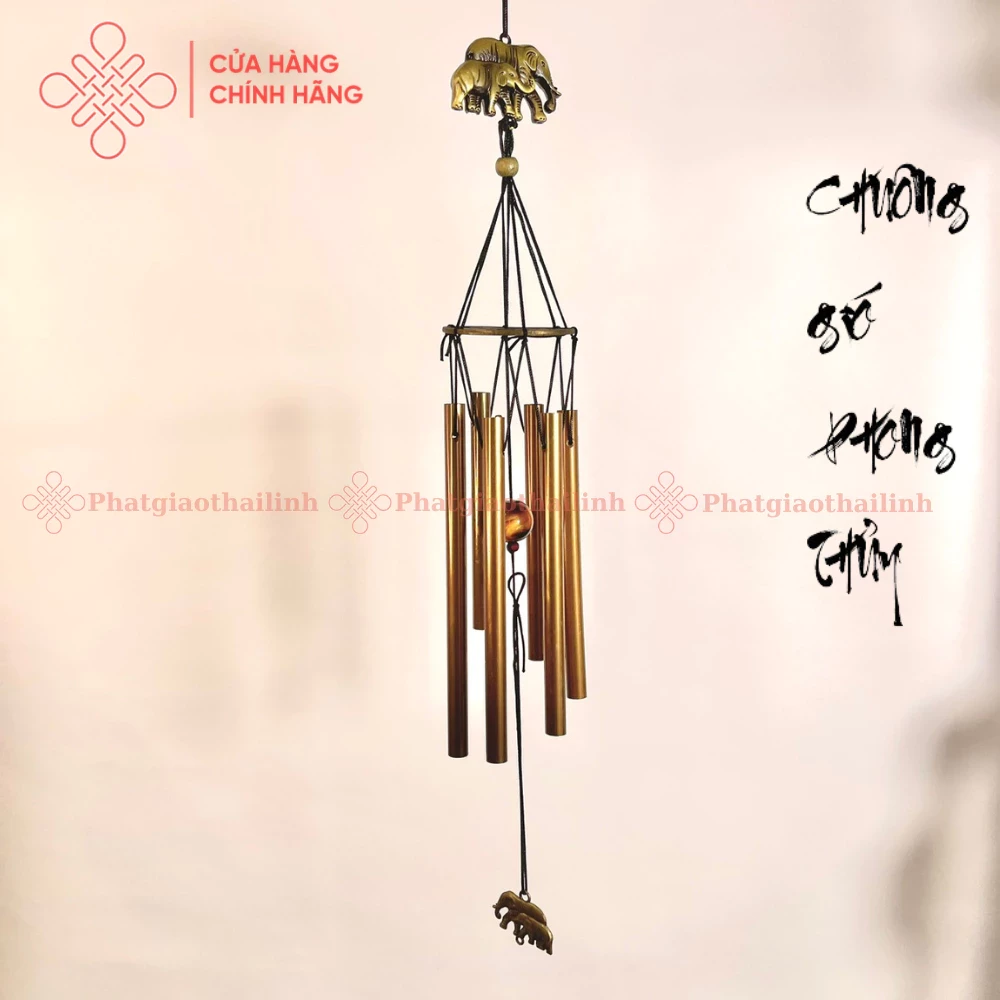 Chuông Gió Phong Thủy 6 Quả (1763-BQ) - Cửa Hàng Phật Giáo Thái Linh