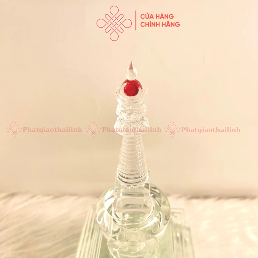 Tháp Xá Lợi Phật Kèm Đèn Led Bằng Phale Cao 25cm - Cửa Hàng Phật Giáo Thái Linh