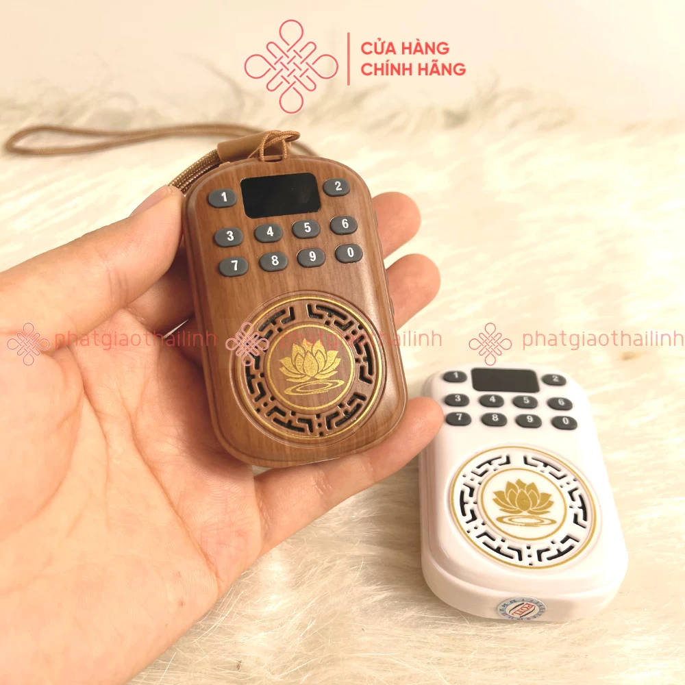 Máy Niệm Phật Nghe Pháp Đeo Cổ Hình Hoa Sen Có Sẵn 59 Bài - Cửa Hàng Phật Giáo Thái Linh