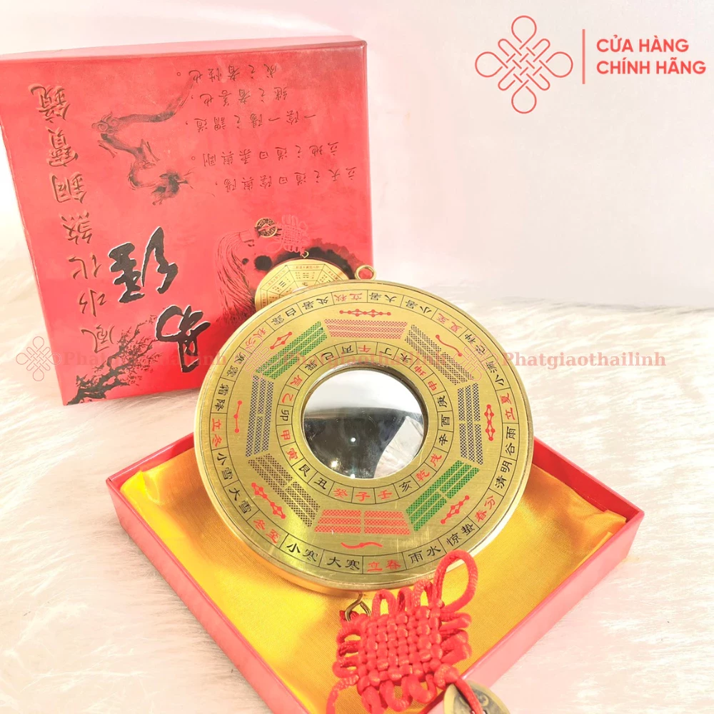 Gương Bát Quái Tiên Thiên, Hậu Thiên Cầu Lồi Bọc Đồng - Cửa Hàng Phật Giáo Thái Linh