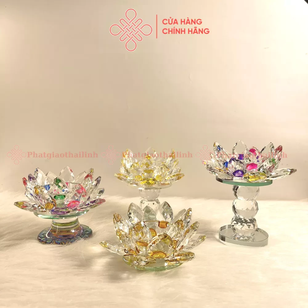 Chân Nến/ Đế Nến Hoa Sen Bằng Phale - Cửa Hàng Phật Giáo Thái Linh